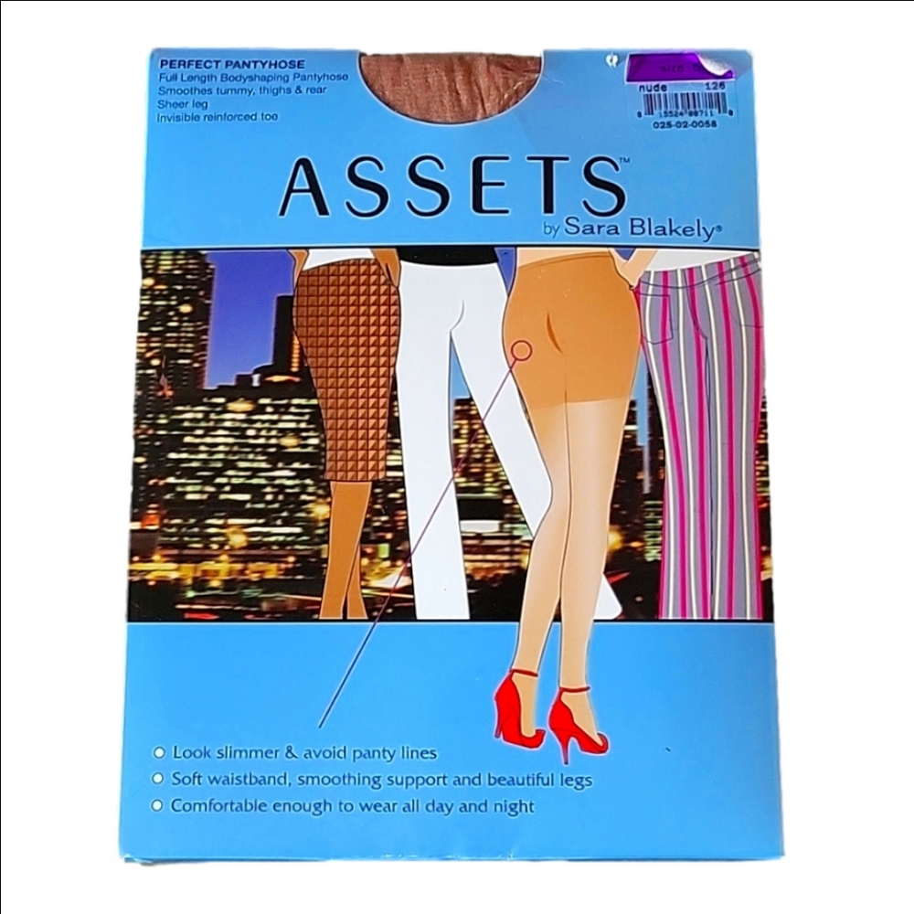 Women's Assets by Sara Blakely Bodyshaping Tummy Control Tights Nude Size 5 New